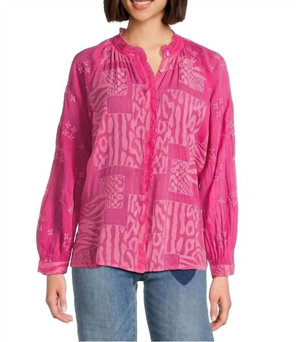 NEW JOHNNY WAS jaga molli blouse in magenta